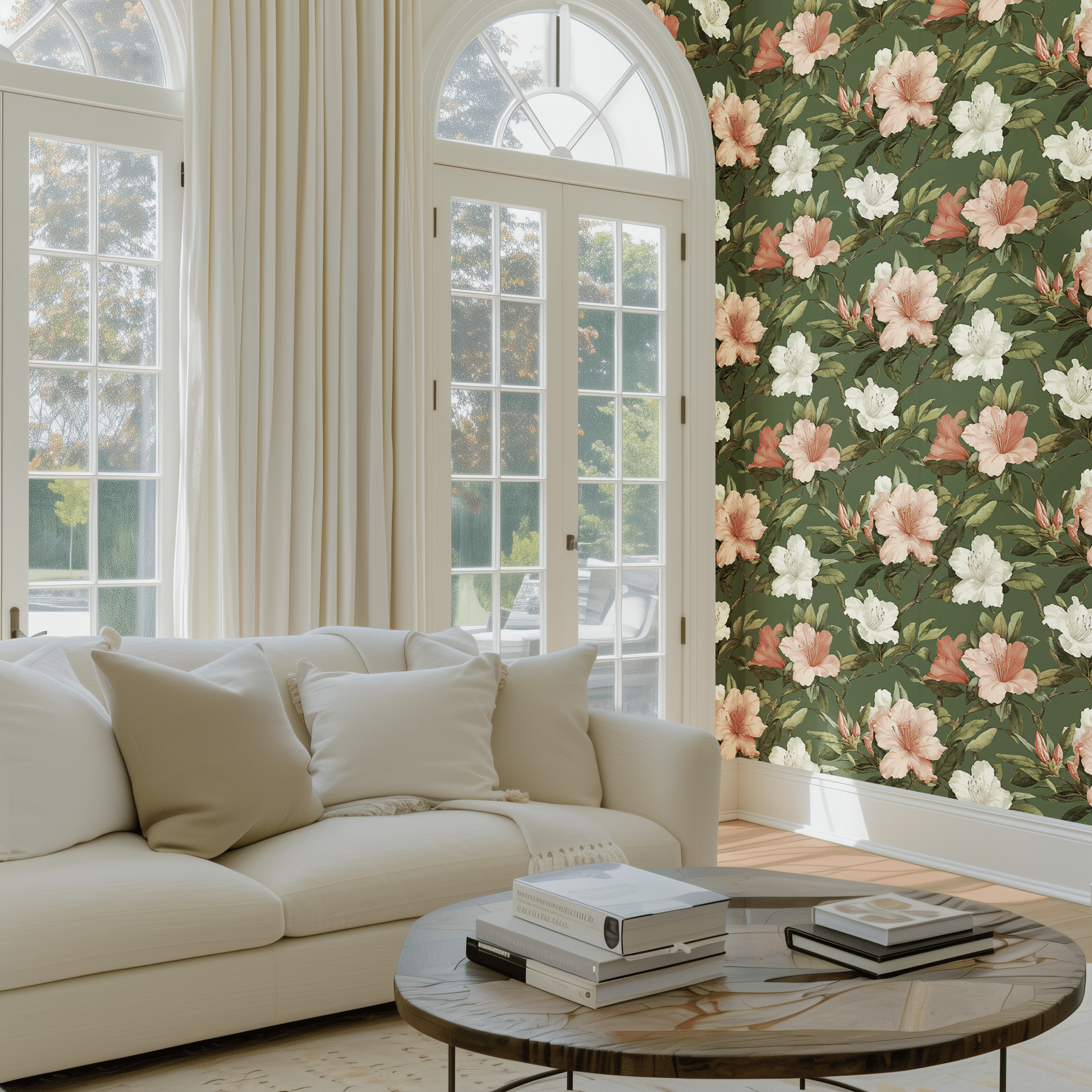 Azalea Grove Wallpaper - Painted Paper