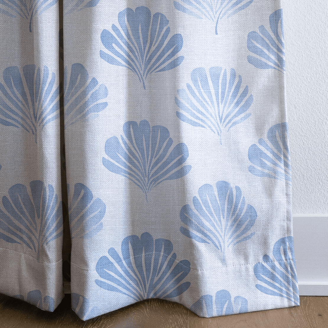 Azure Coastline - Drapery - Benton Lane Home - Lemon Park