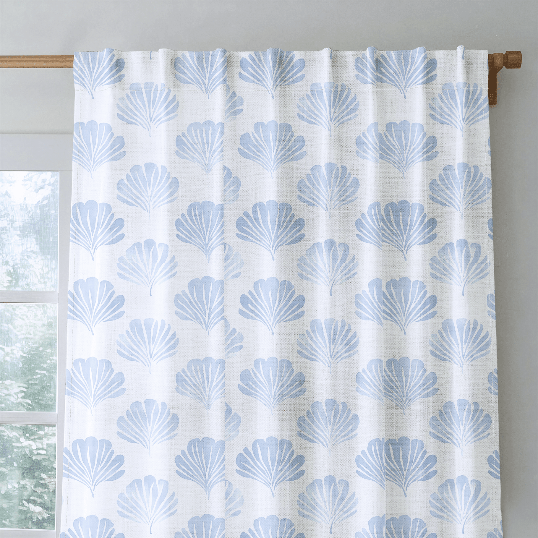 Azure Coastline - Drapery - Benton Lane Home - Lemon Park