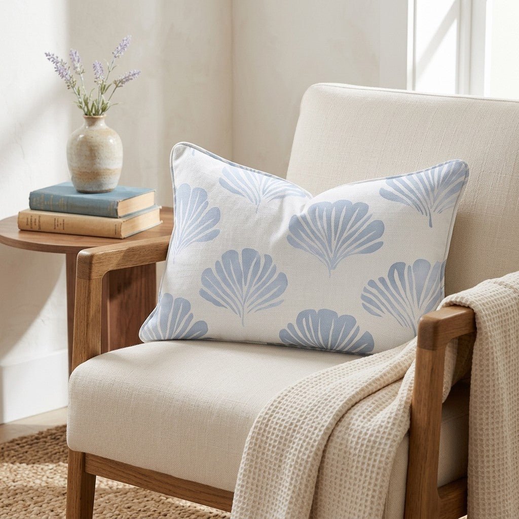 Azure Coastline Throw Pillow - Benton Lane Home - Lemon Park
