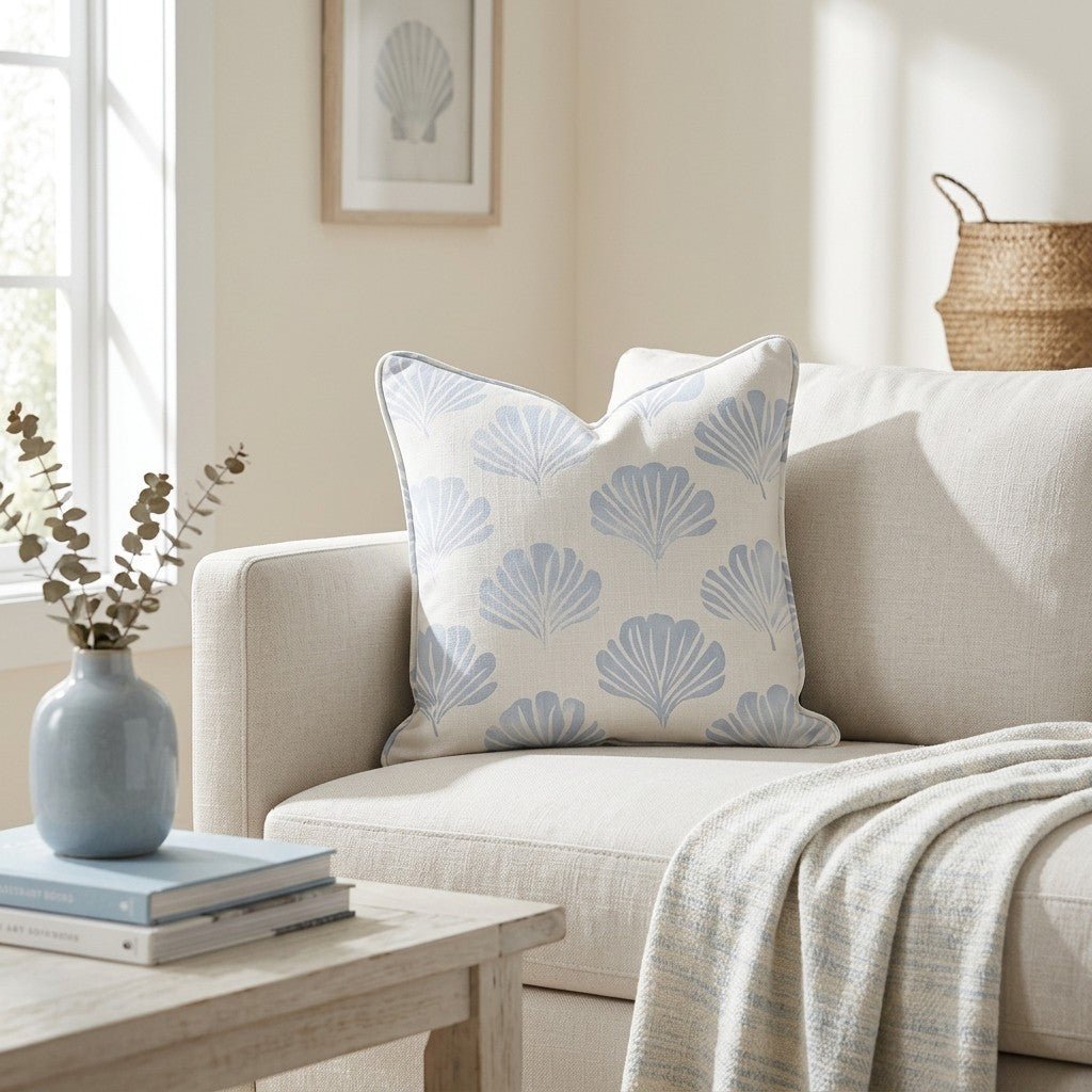 Azure Coastline Throw Pillow - Benton Lane Home - Lemon Park