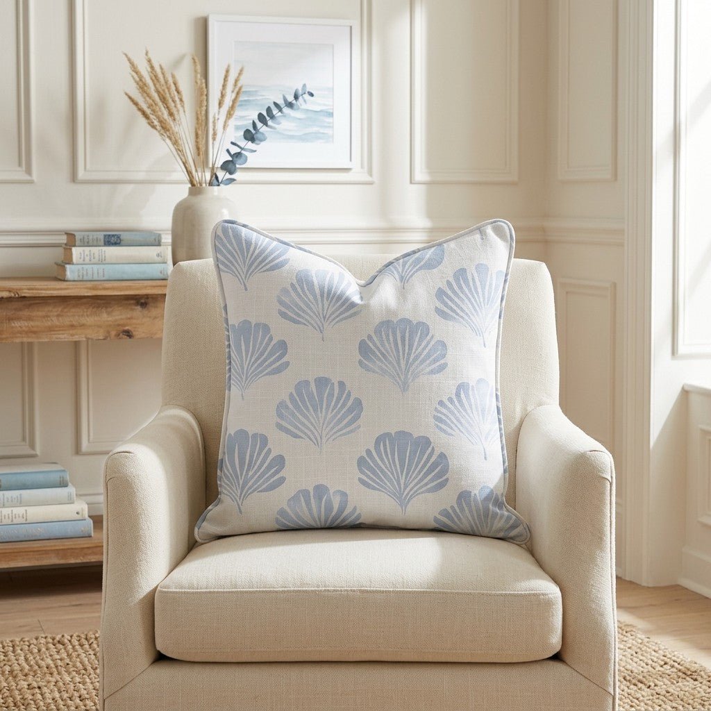 Azure Coastline Throw Pillow - Benton Lane Home - Lemon Park