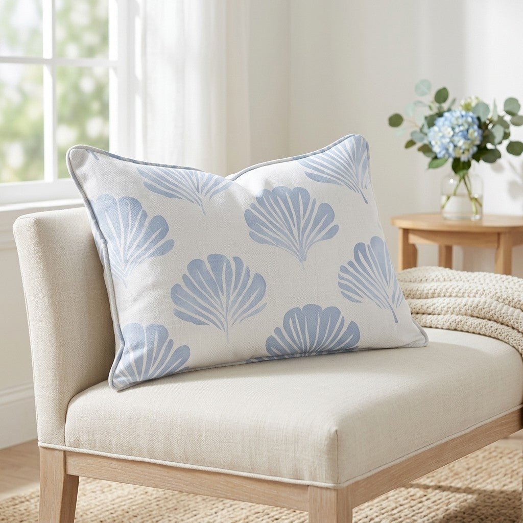 Azure Coastline Throw Pillow - Benton Lane Home - Lemon Park