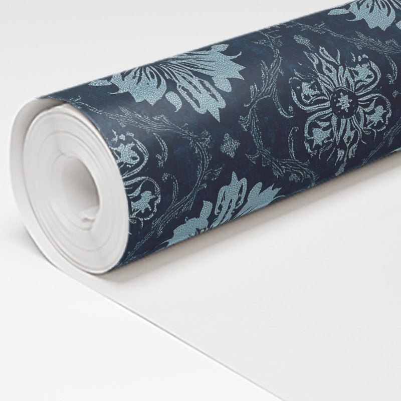 Azure Nouveau Wallpaper - Benton Lane Home - Painted Paper