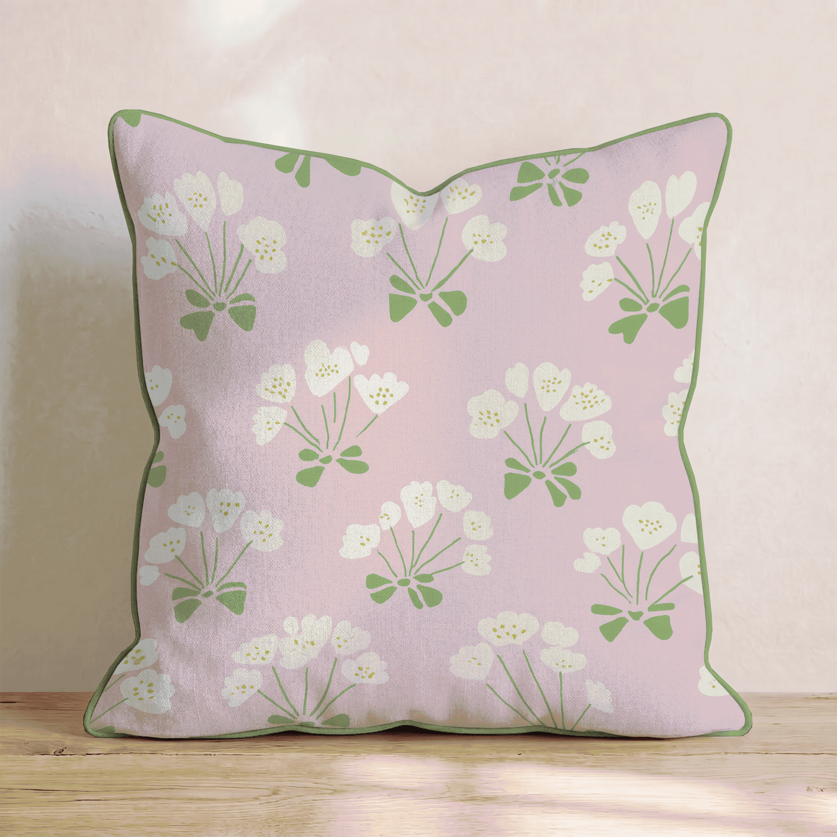 Baby's Breath Throw Pillow - Benton Lane Home - Hillcroft Home