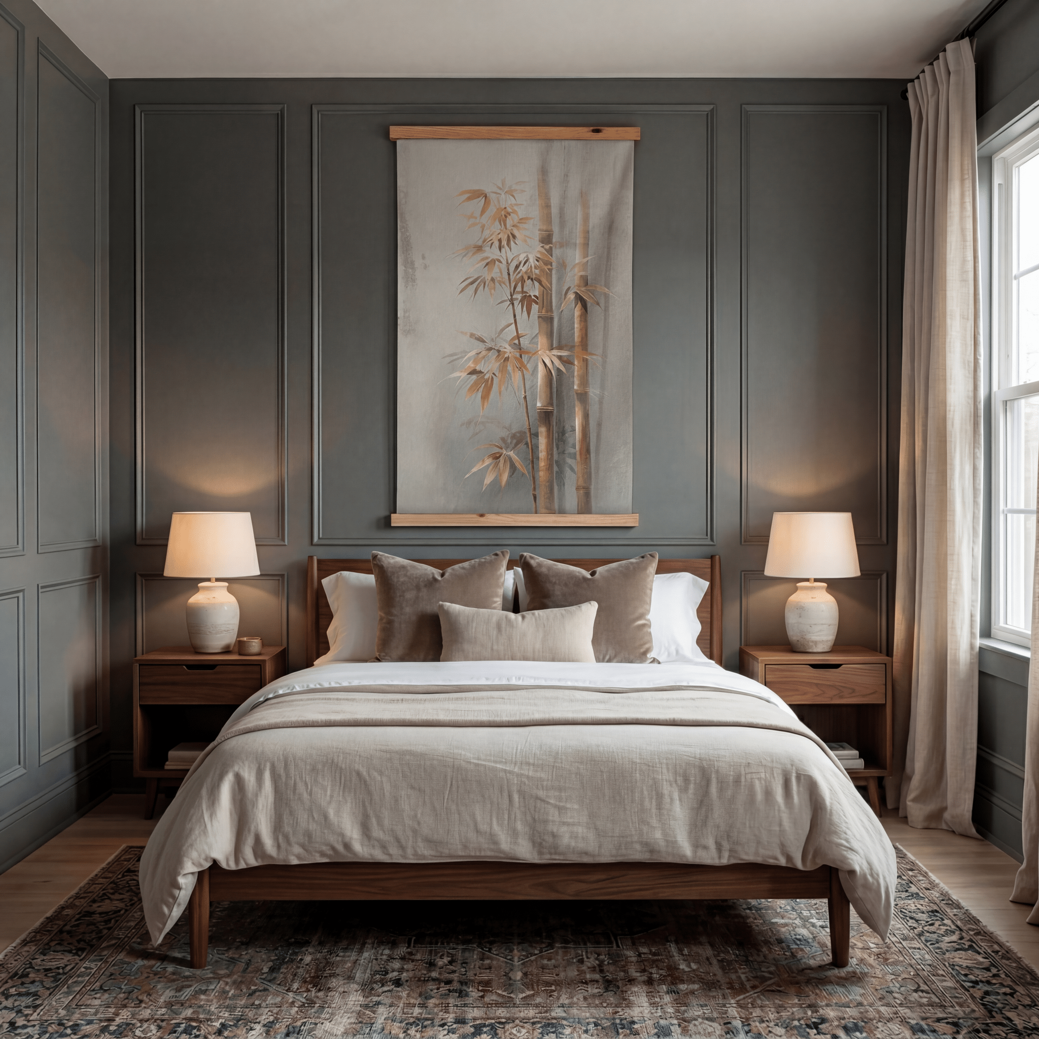 Bamboo in the Mist - Tapestry - Benton Lane Home - Painted Paper