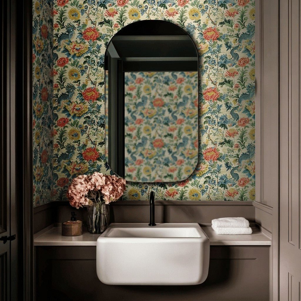 Banks Faux Grasscloth Wallpaper - Benton Lane Home - Painted Paper