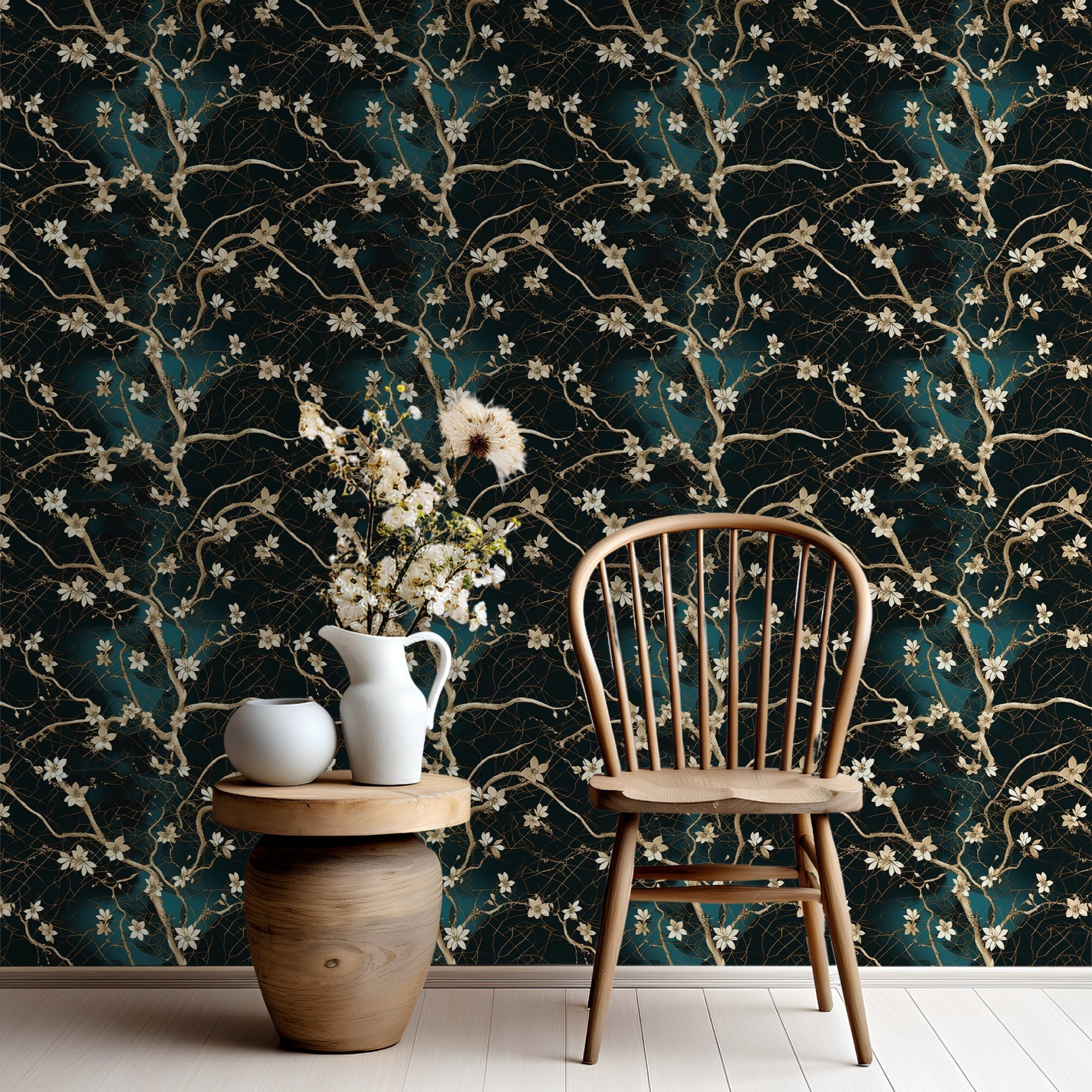 Baroque Lace Wallpaper - Benton Lane Home - Painted Paper