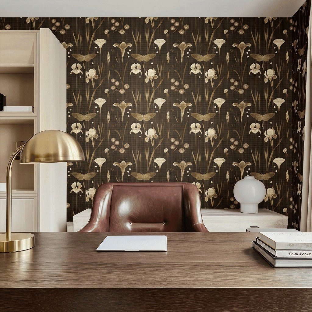 Barrel Oak Faux Grasscloth Wallpaper - Painted Paper