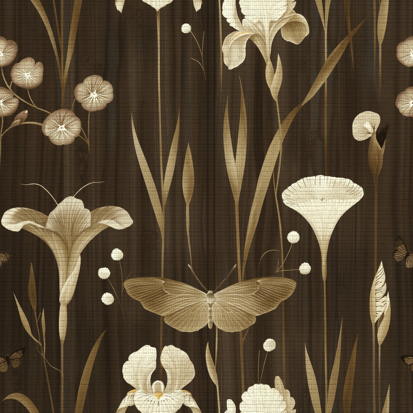 Barrel Oak Faux Grasscloth Wallpaper - Painted Paper