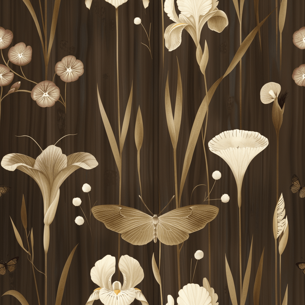Barrel Oak Wallpaper - Painted Paper