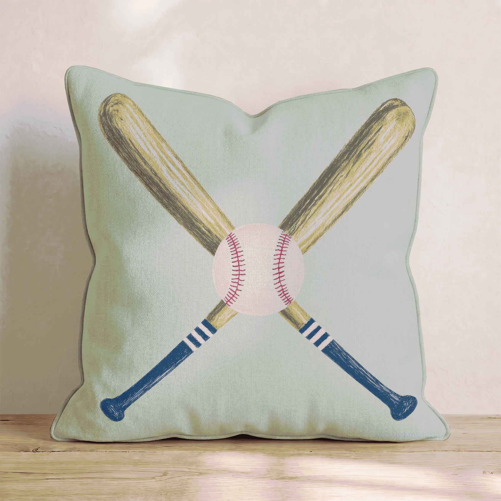 Baseball Bats Throw Pillow - Benton Lane Home - Hillcroft Home