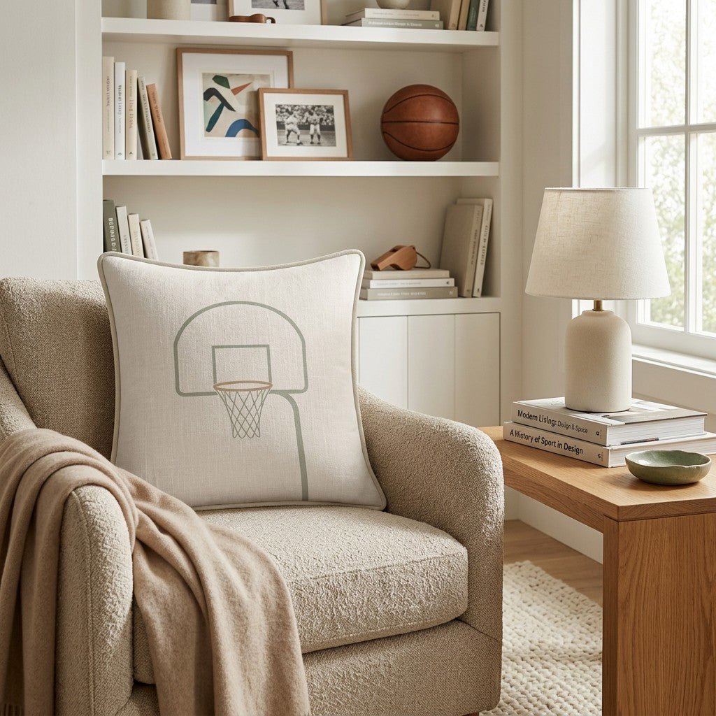 Basketball Goal Throw Pillow - Benton Lane Home - Hillcroft Home