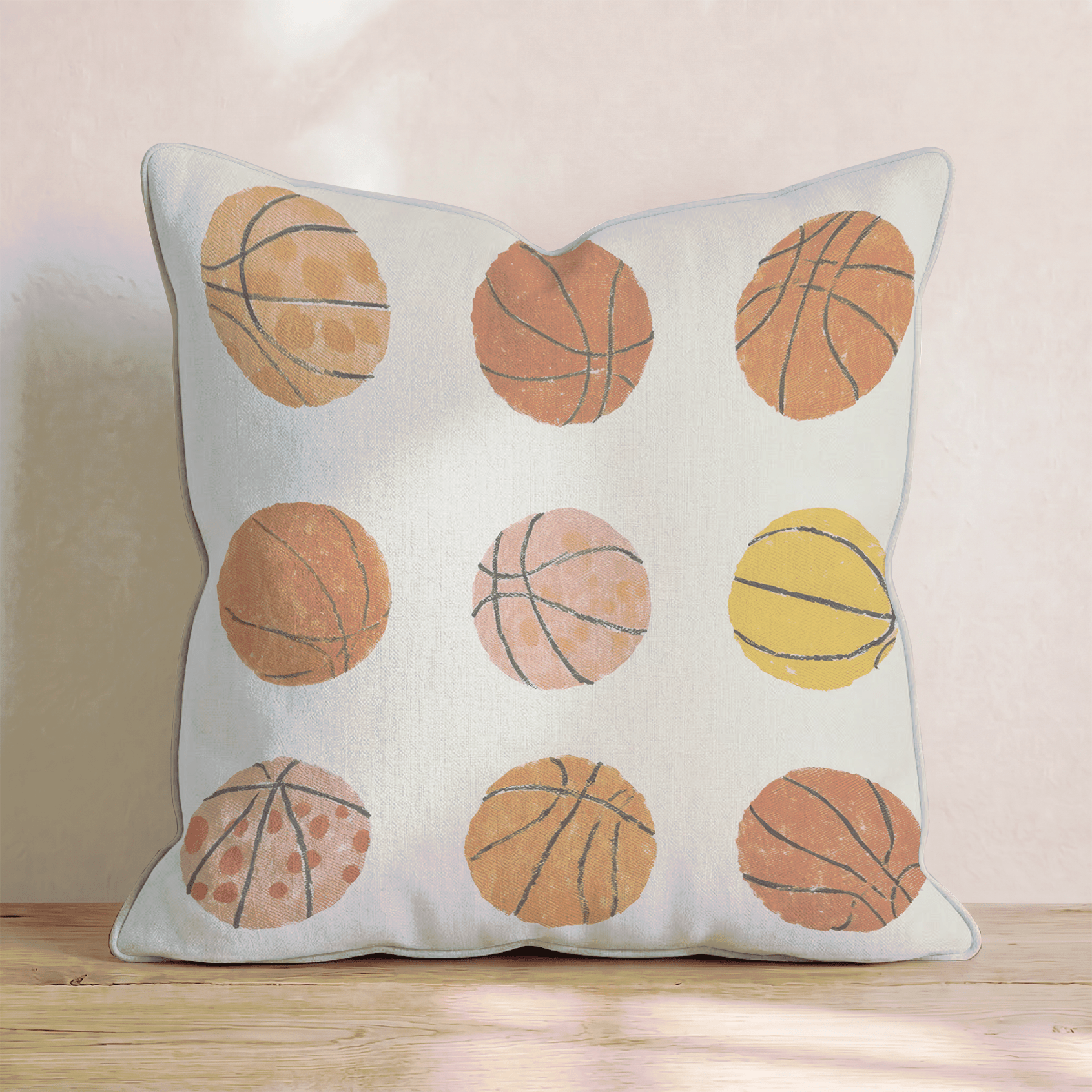 Basketball Grid Throw Pillow - Benton Lane Home - Hillcroft Home