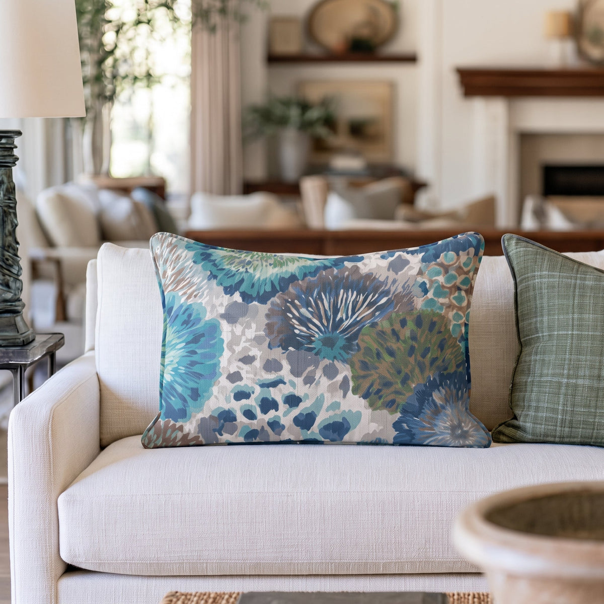 Beach Glass Throw Pillow throw pillow - Hillcroft Home