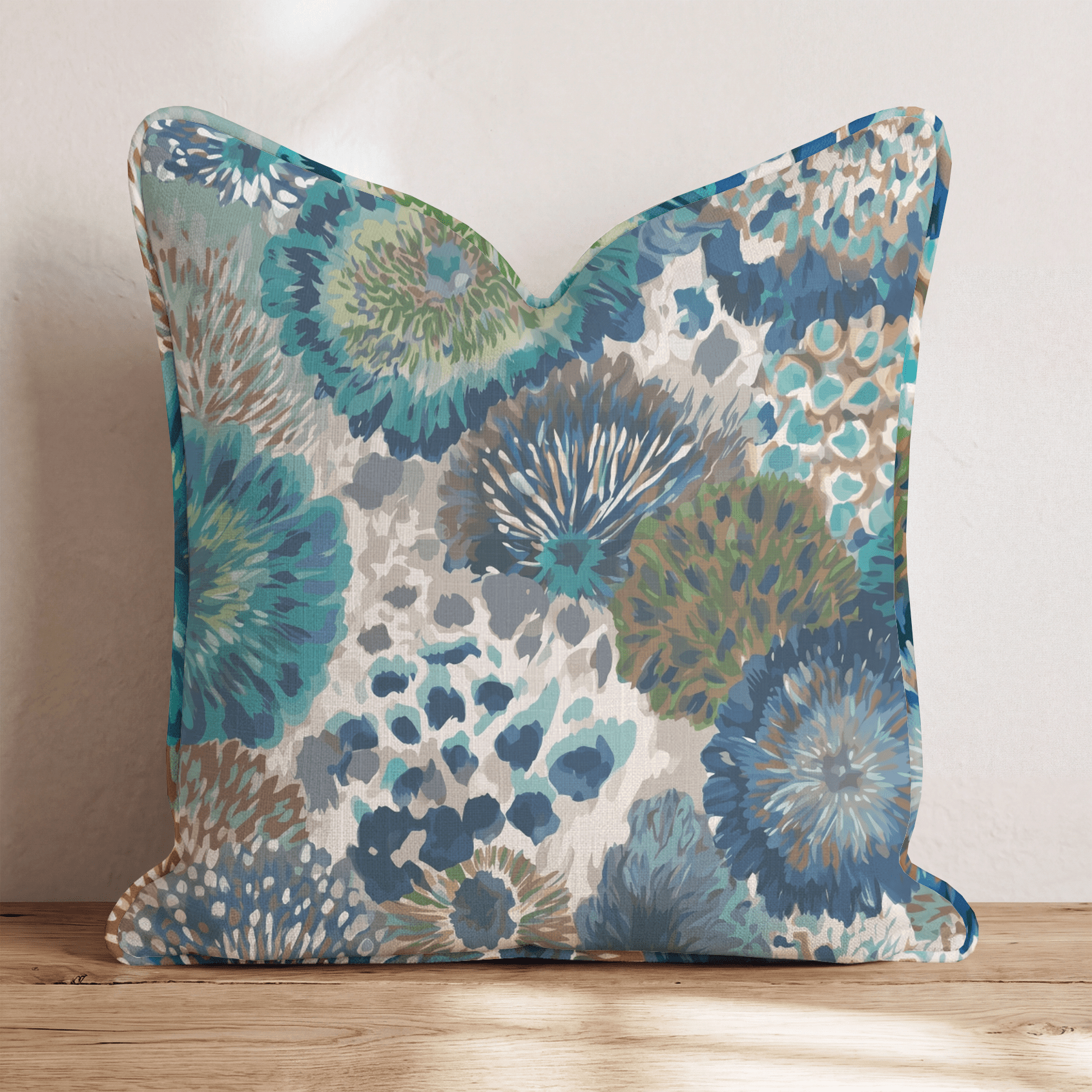 Beach Glass Throw Pillow - Benton Lane Home - Hillcroft Home
