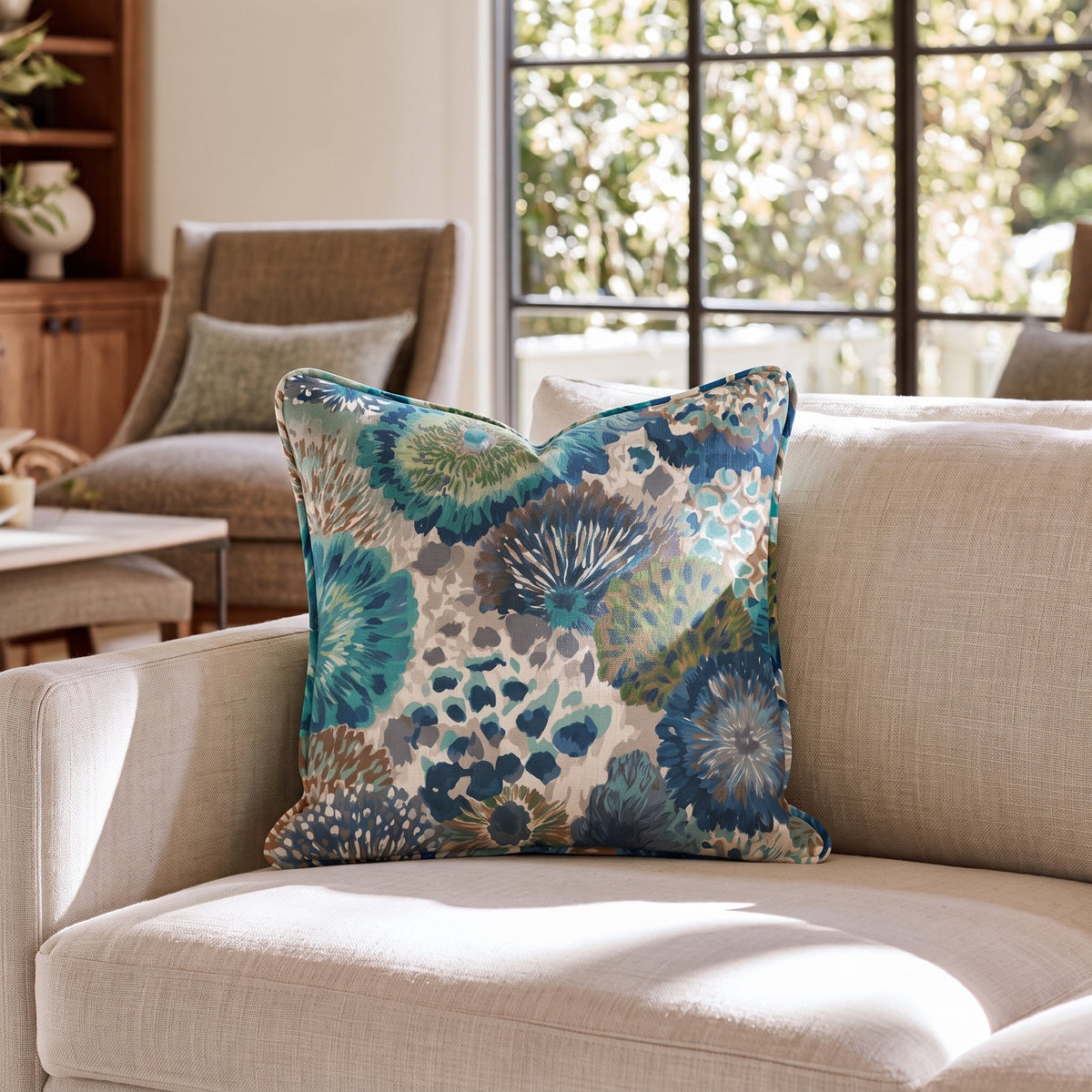 Beach Glass Throw Pillow throw pillow - Hillcroft Home