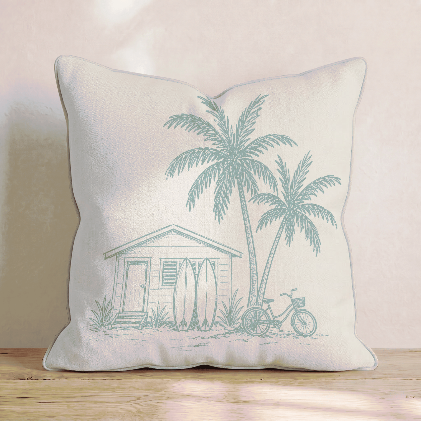 Beach Retreat Throw Pillow - Benton Lane Home - Hillcroft Home