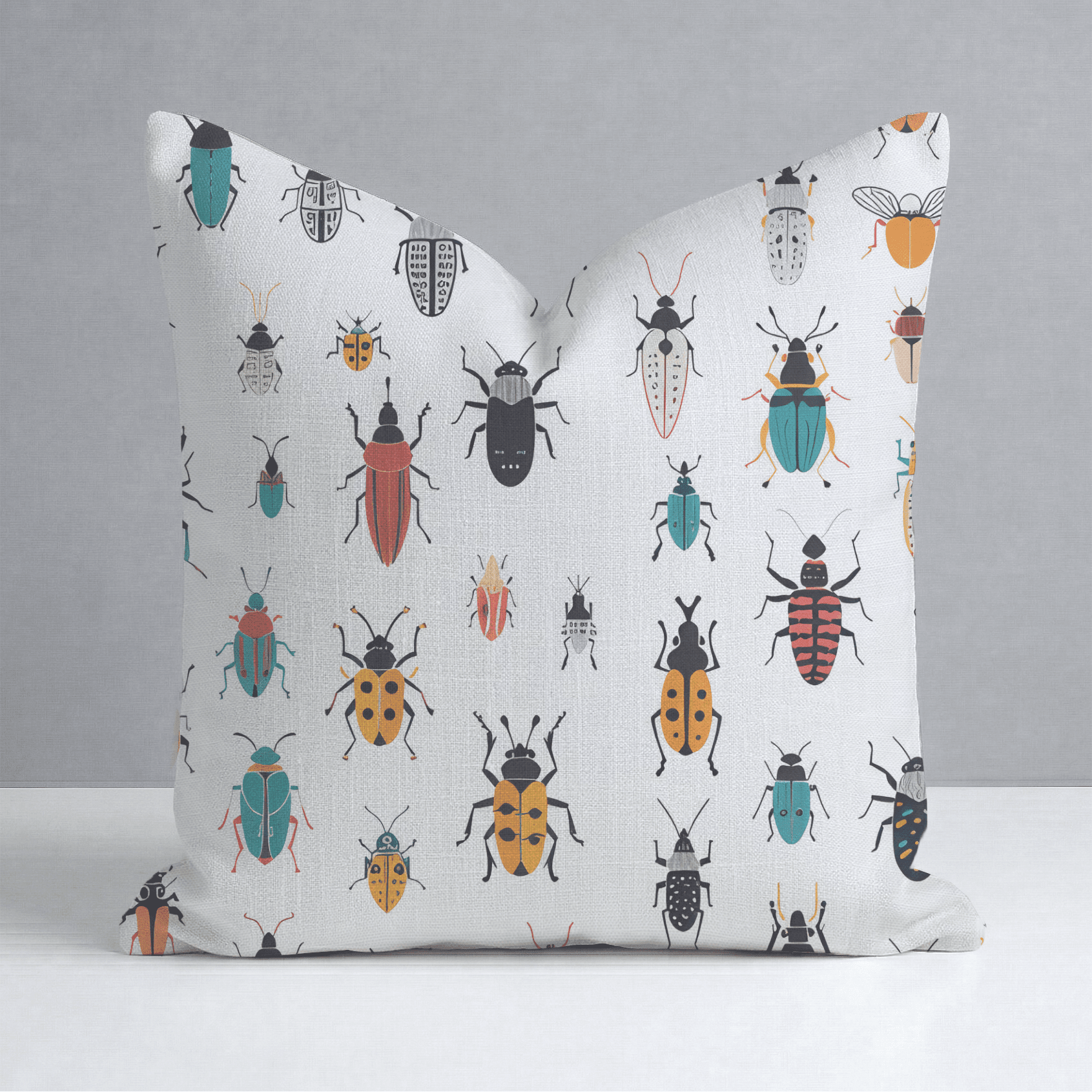 Beatle Mania Throw Pillow - Benton Lane Home - Lemon Park
