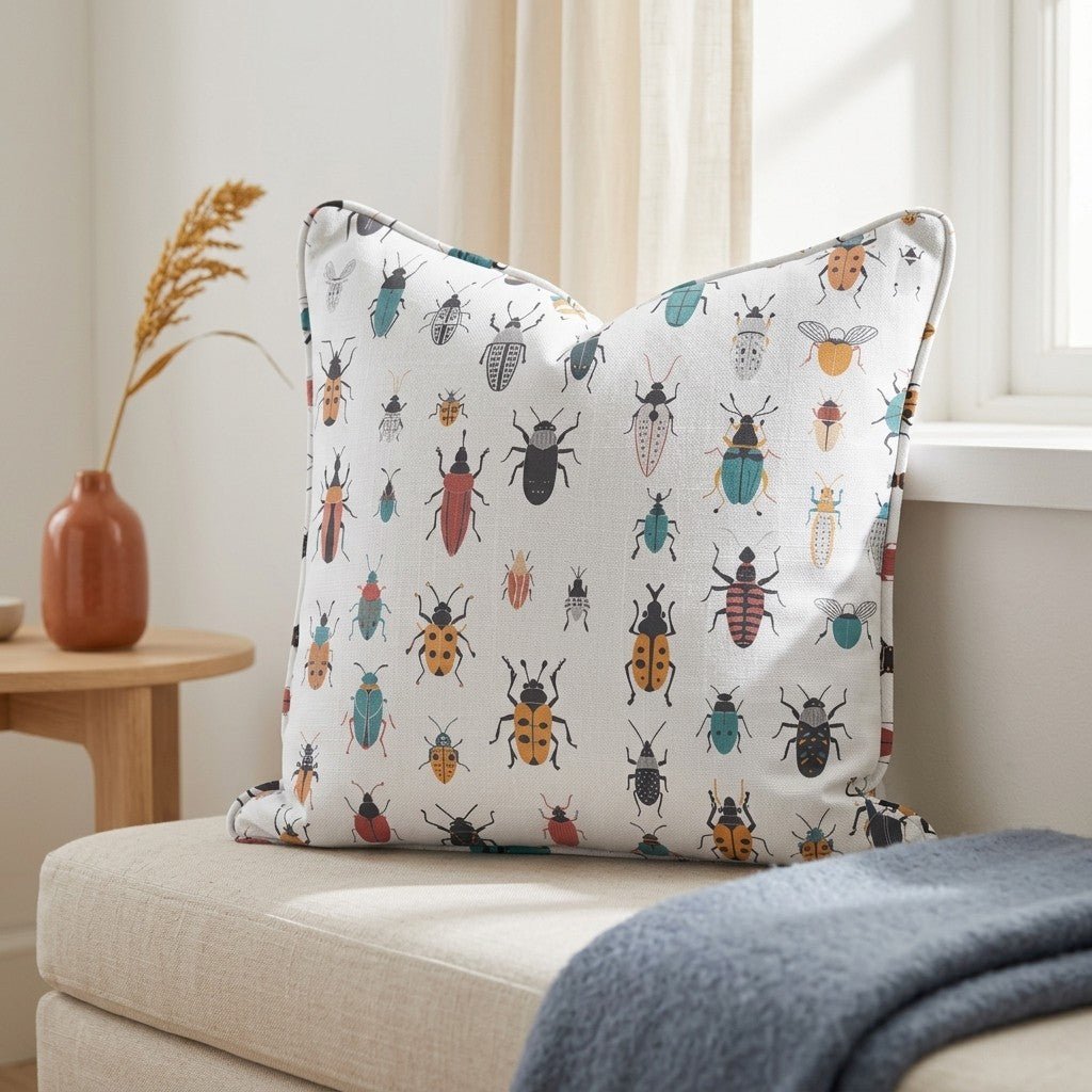 Beatle Mania Throw Pillow - Benton Lane Home - Lemon Park