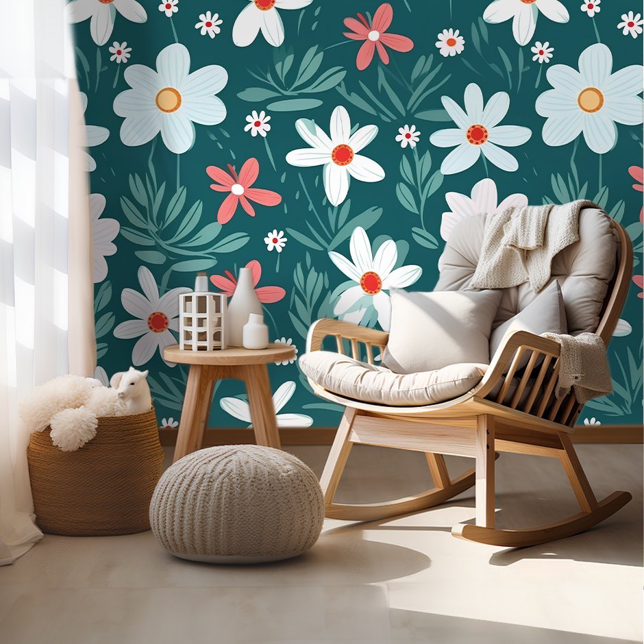 Beatrice Floral Wallpaper - Benton Lane Home - Painted Paper