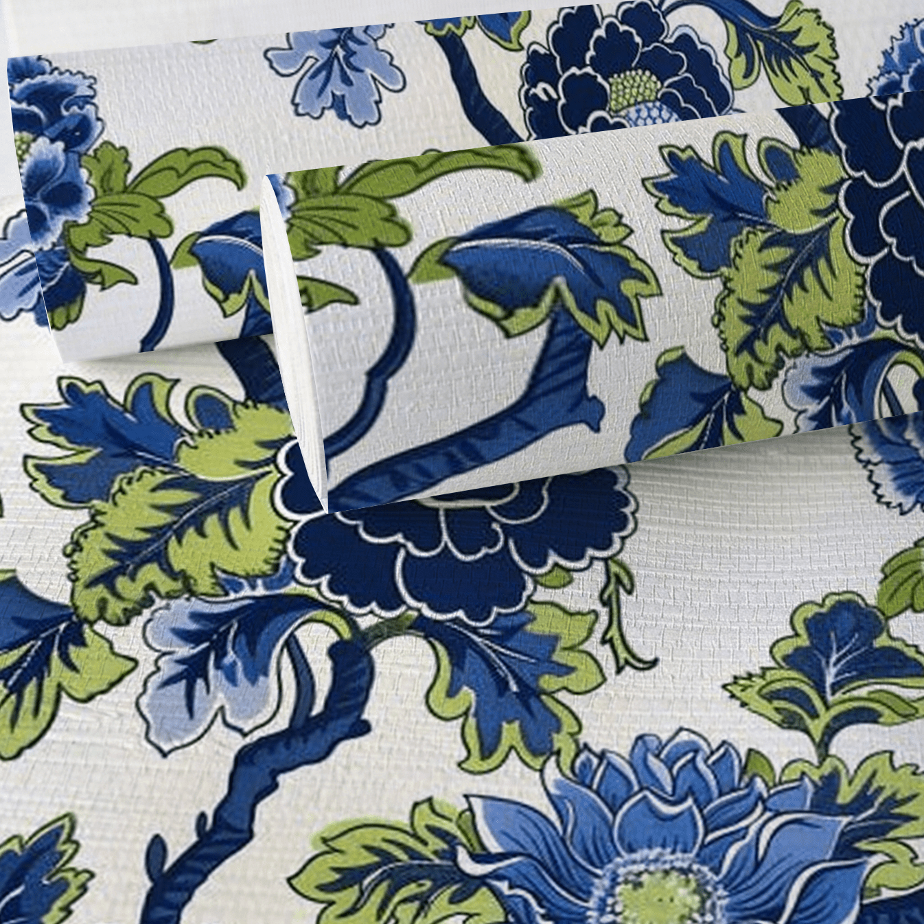 Beatriz Floral Faux Grasscloth Wallpaper - Painted Paper