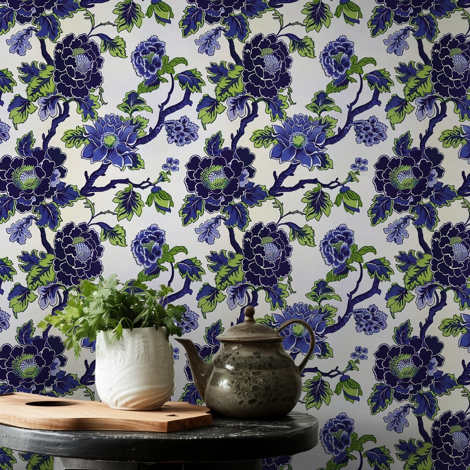 Beatriz Floral Wallpaper - Benton Lane Home - Painted Paper