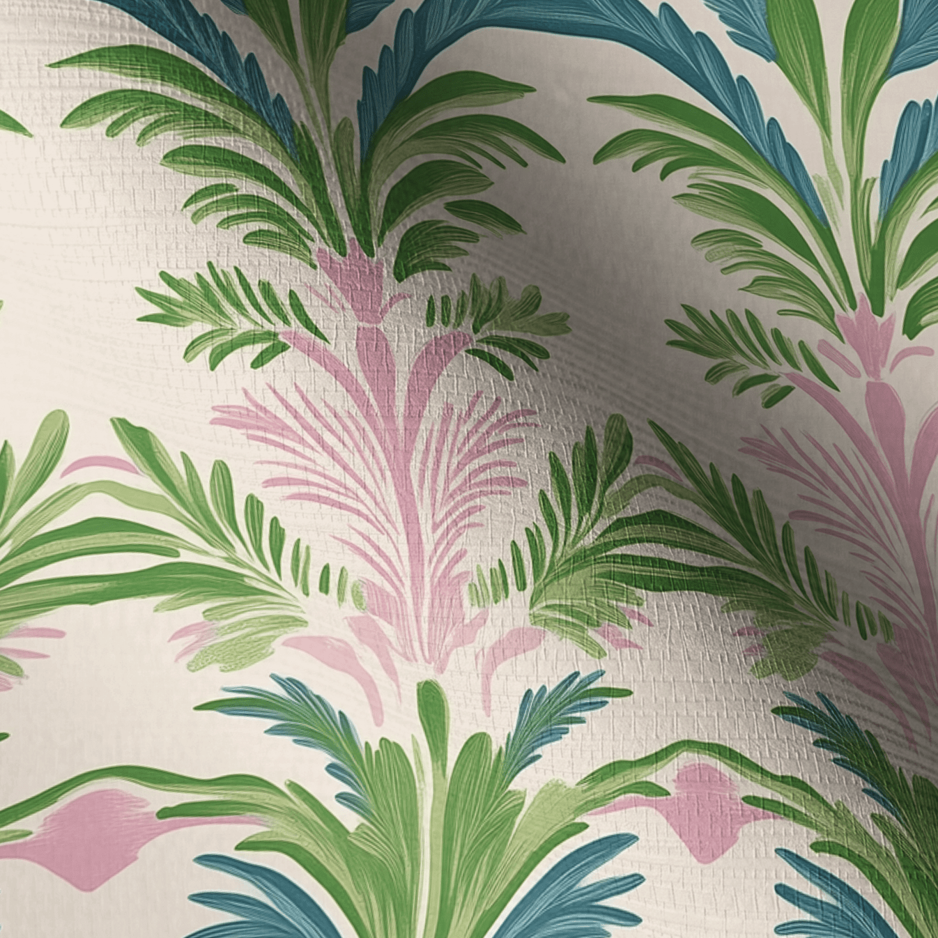 Bellagio Blush Faux Grasscloth Wallpaper - Lemon Park