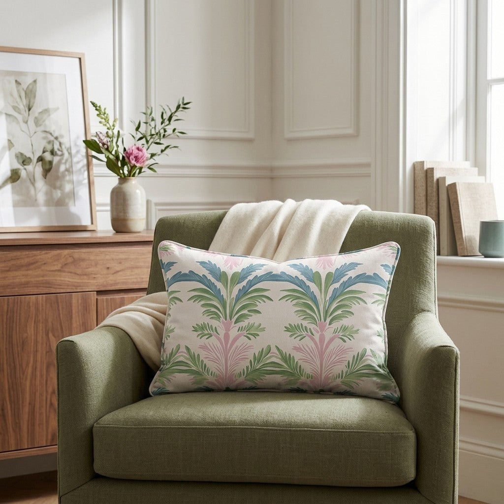 Bellagio Blush Throw Pillow - Benton Lane Home - Lemon Park