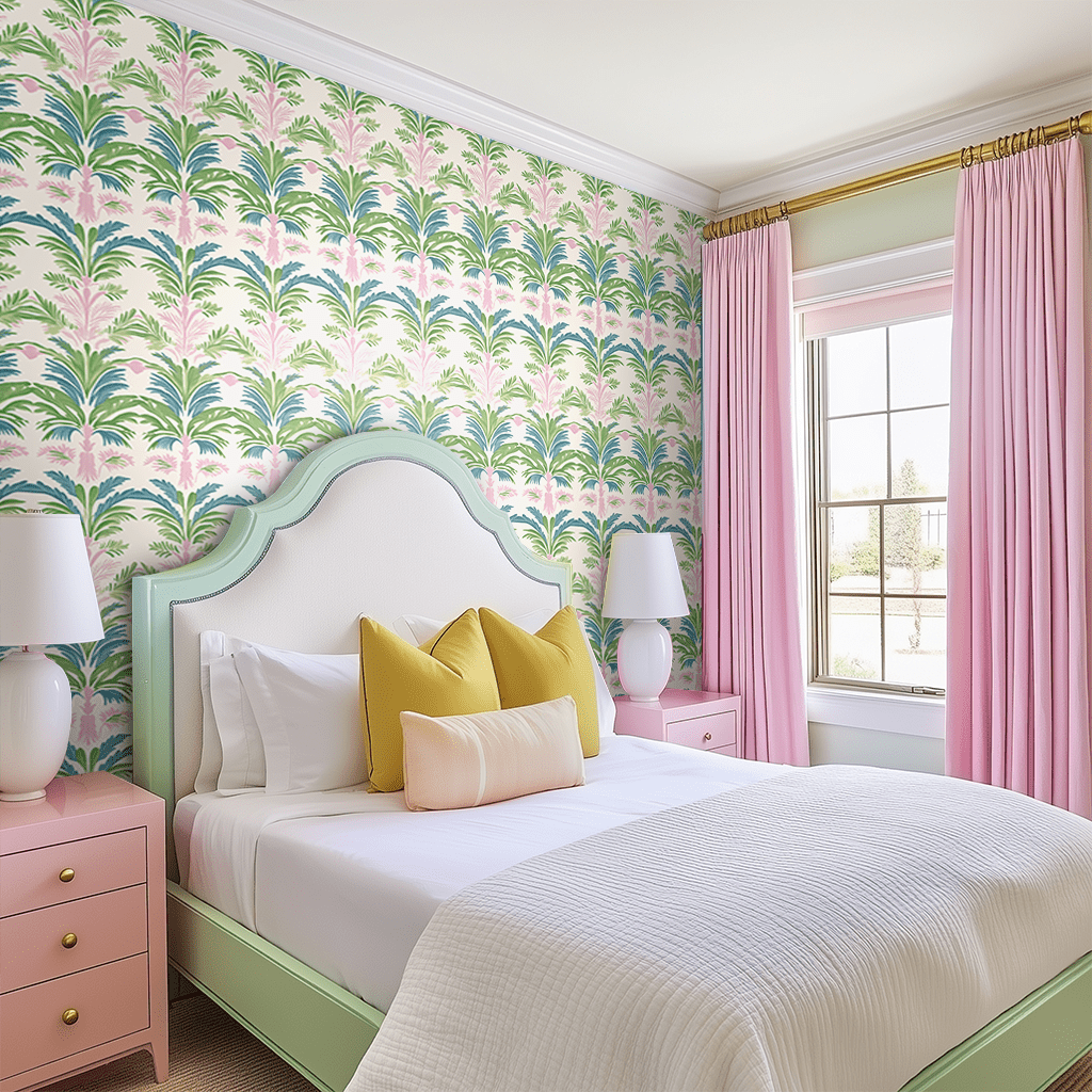 Bellagio Blush Wallpaper - Benton Lane Home - Lemon Park