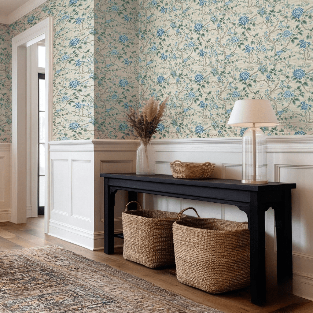 Bellagio Faux Grasscloth Wallpaper - Benton Lane Home - Painted Paper