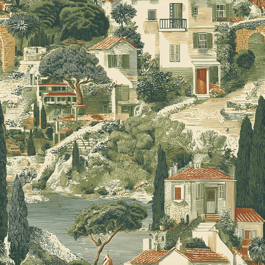 Bellagio Ink Wallpaper - Painted Paper