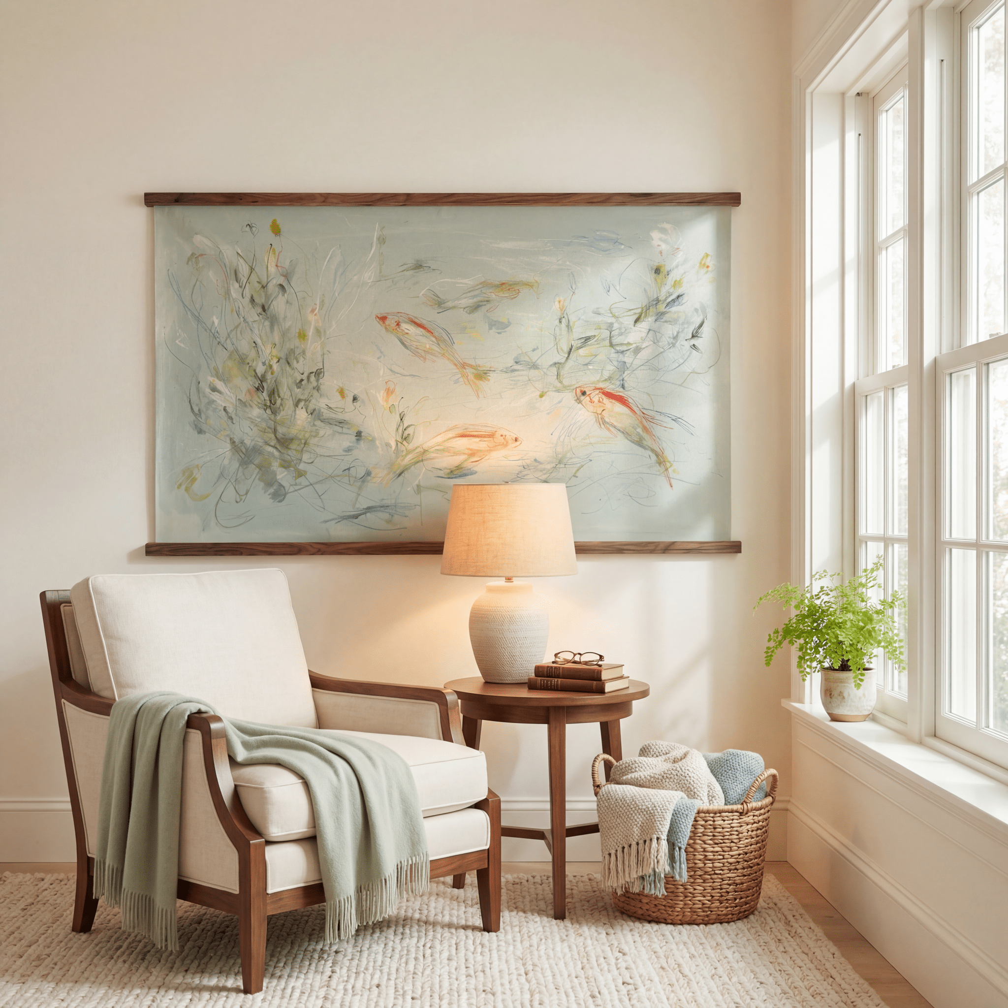 Beneath the Surface - Tapestry - Benton Lane Home - Lemon Park
