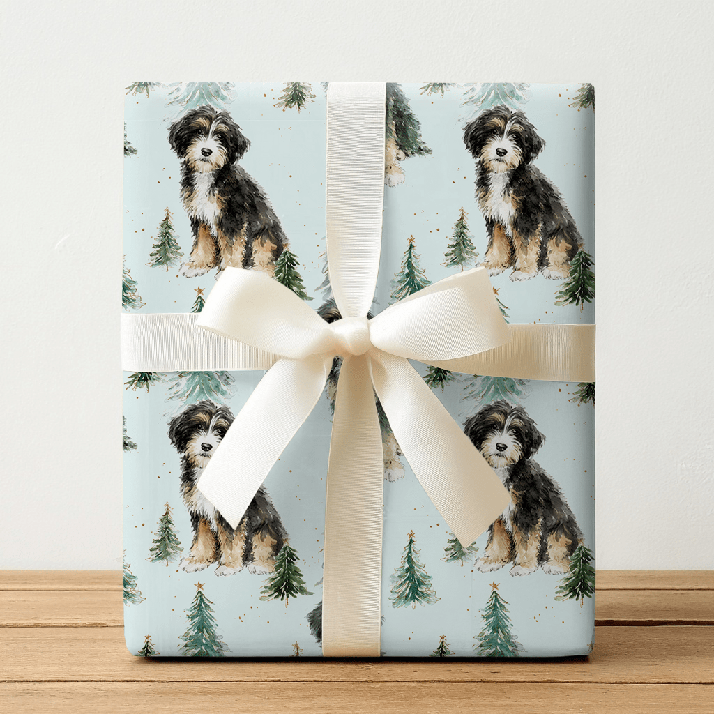 Bernedoodle Tidings - Wrapping Paper - Benton Lane Home - Lemon Park