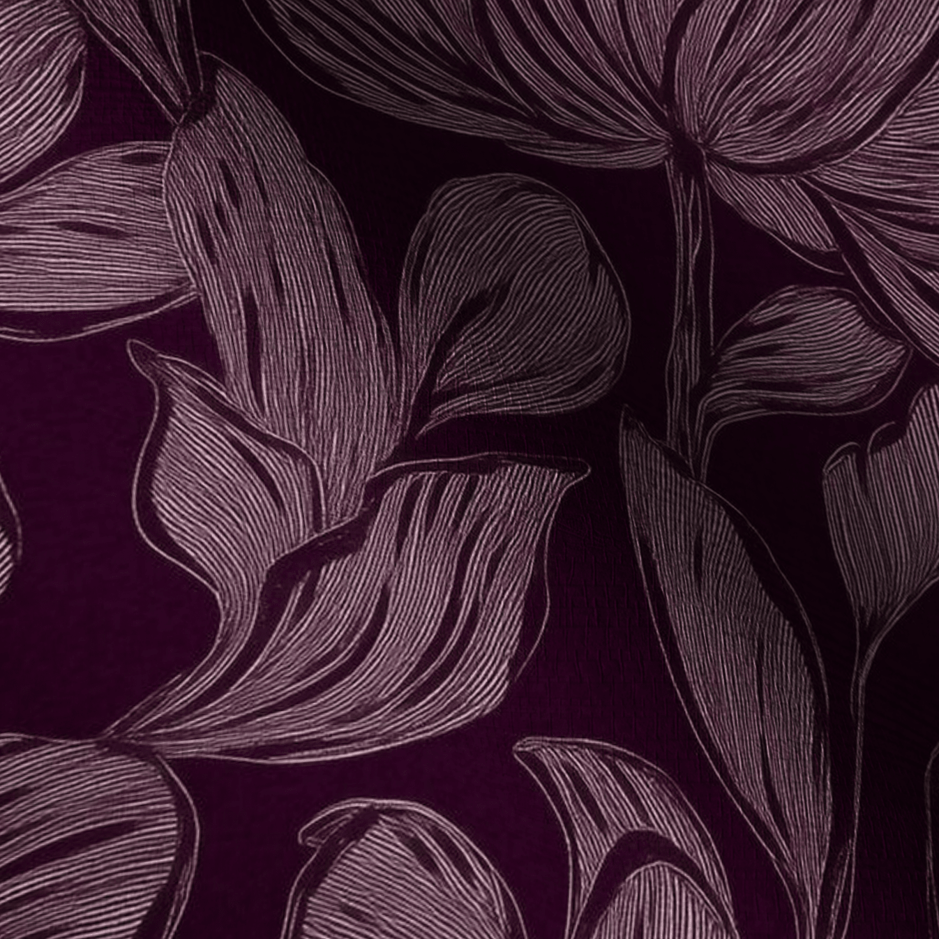 Berry Blossom Faux Grasscloth Wallpaper - Benton Lane Home - Painted Paper
