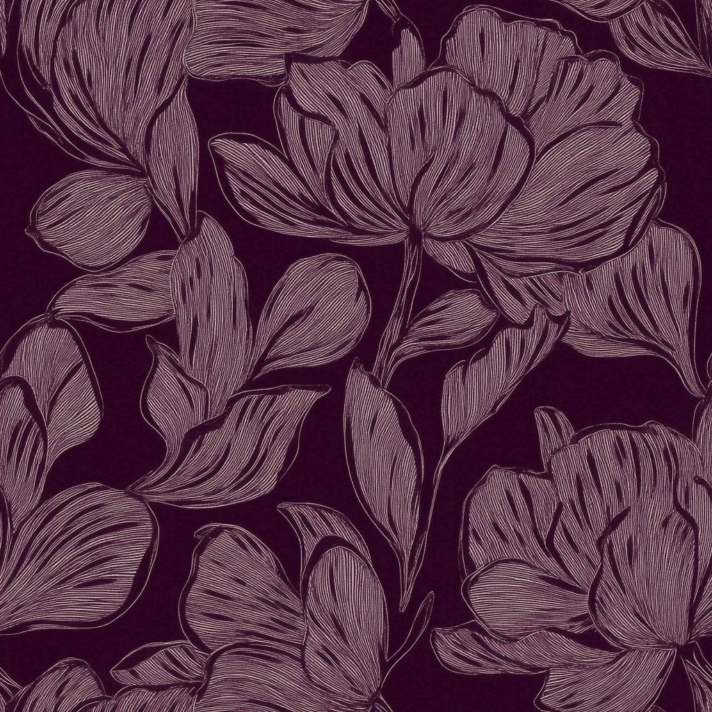 Berry Blossom Wallpaper - Benton Lane Home - Painted Paper