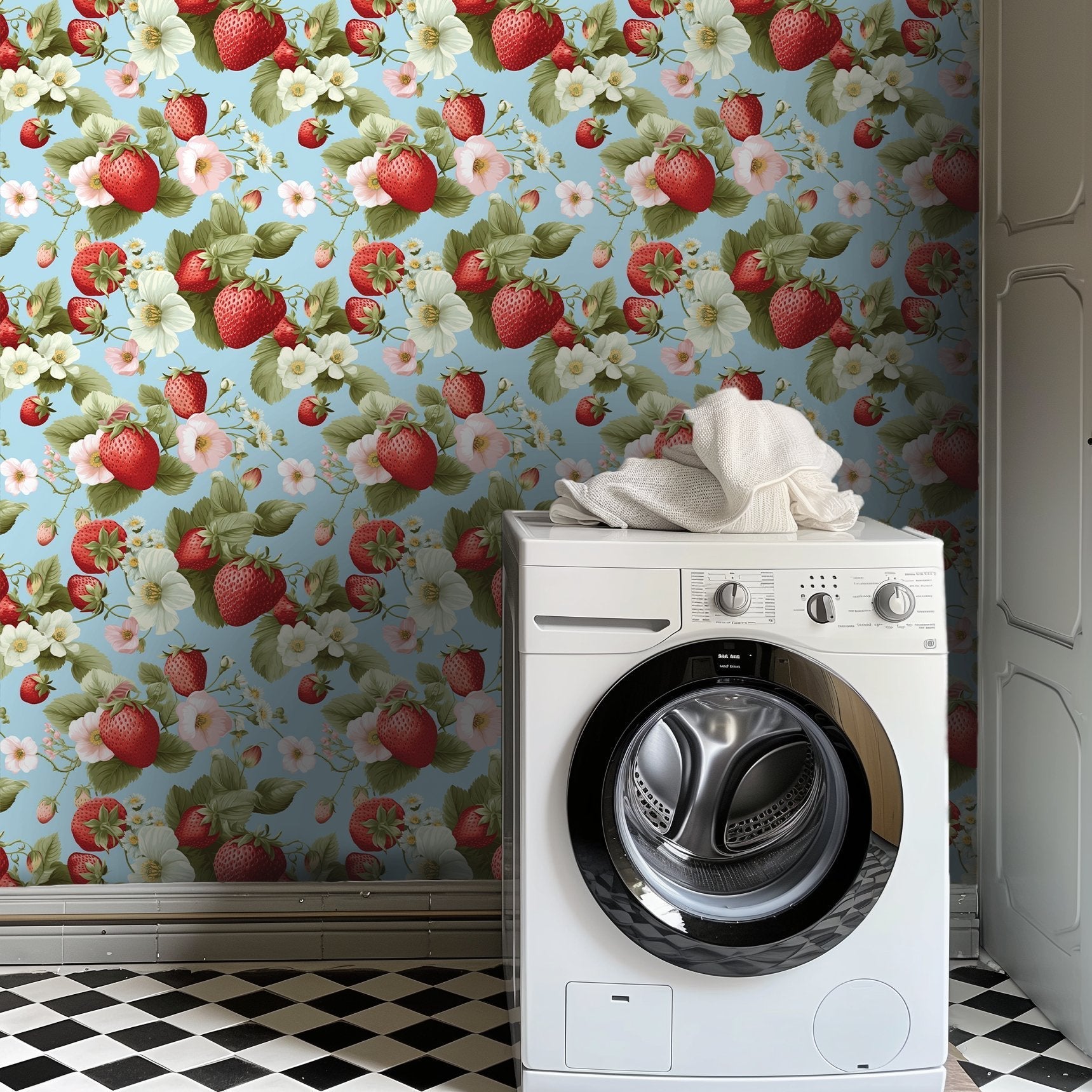 Berry Meadow Wallpaper - Benton Lane Home - Painted Paper