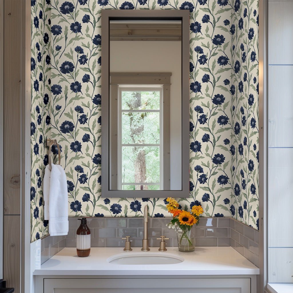 Bess Wallpaper - Painted Paper
