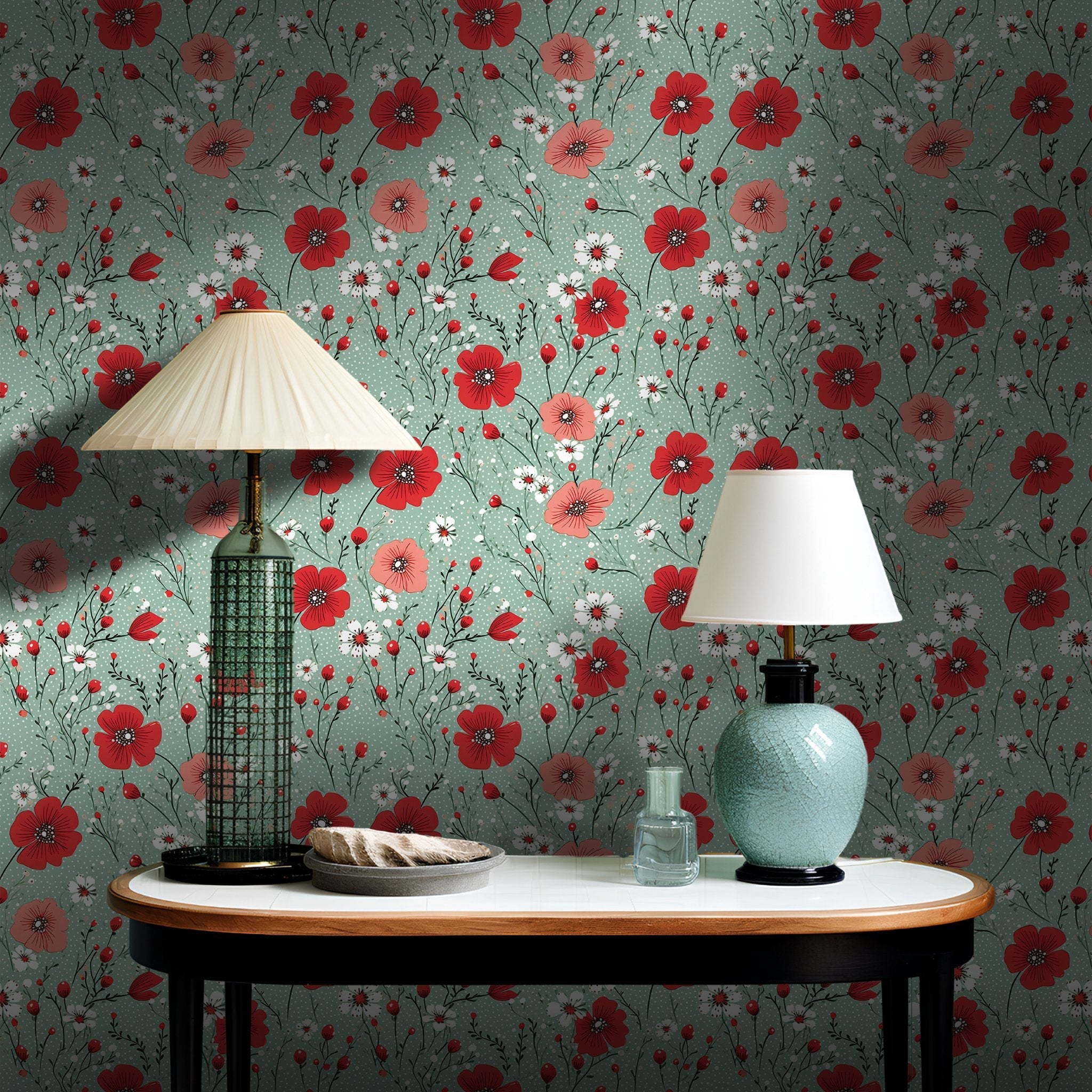 Betty Botanical Wallpaper - Benton Lane Home - Painted Paper