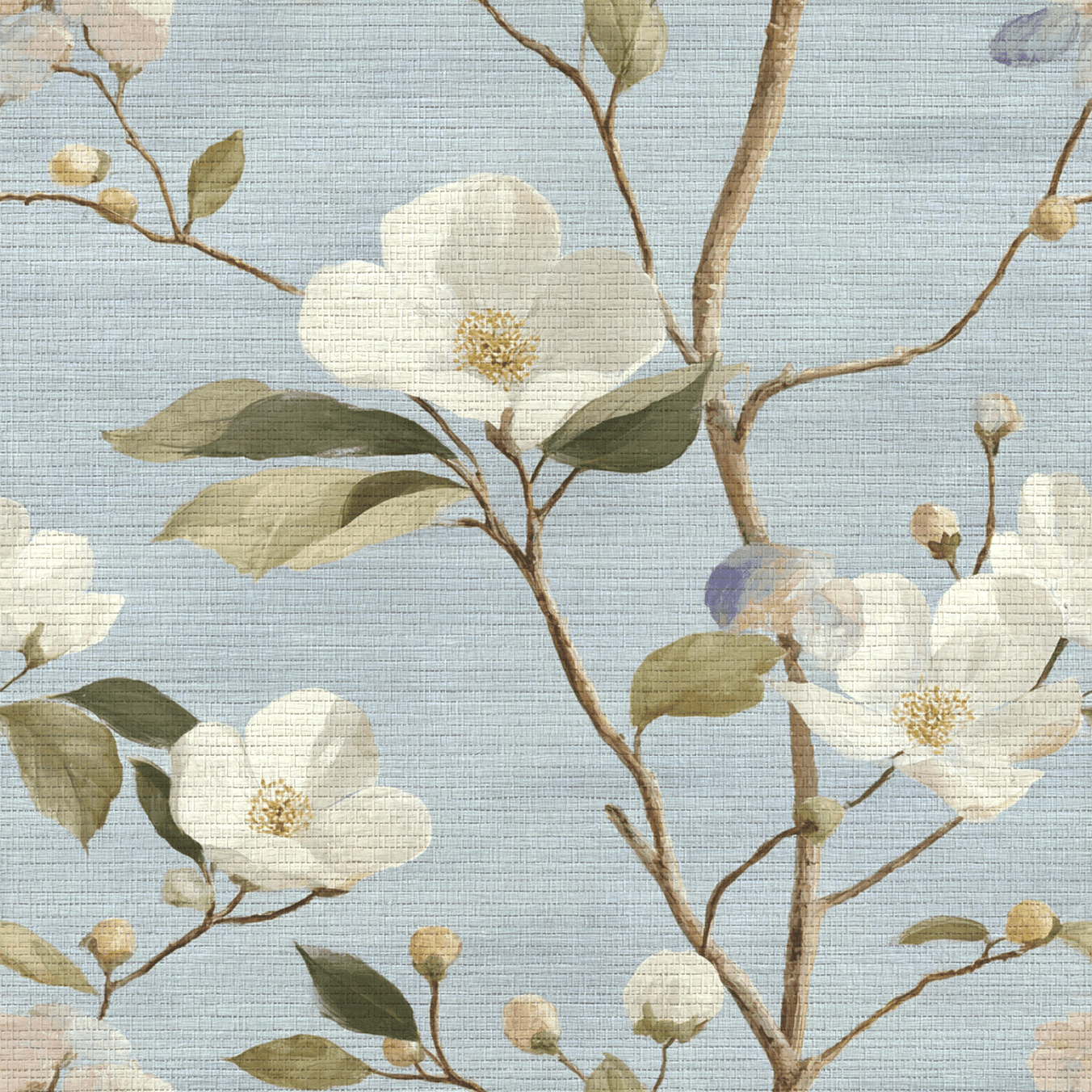 Beverley Faux Grasscloth Wallpaper - Lemon Park