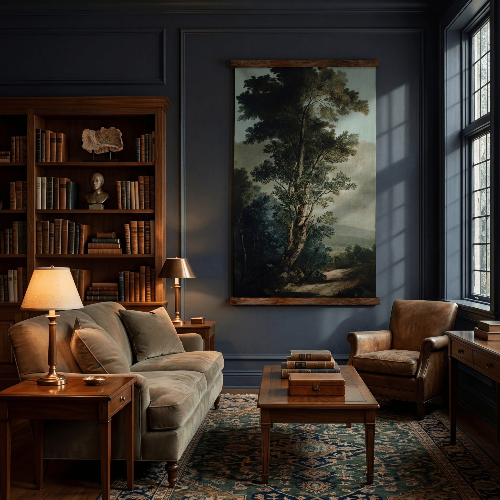 Big Oak Bend - Tapestry - Benton Lane Home - Painted Paper