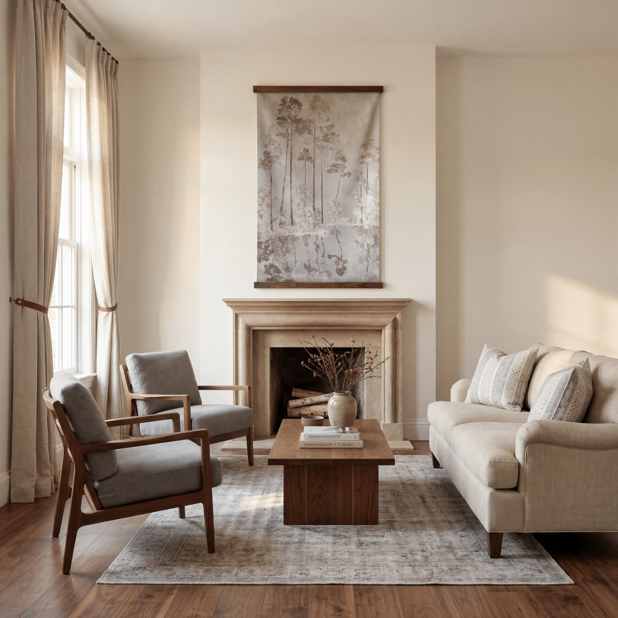 Birchwood (Gray) - Tapestry - Benton Lane Home - Lemon Park