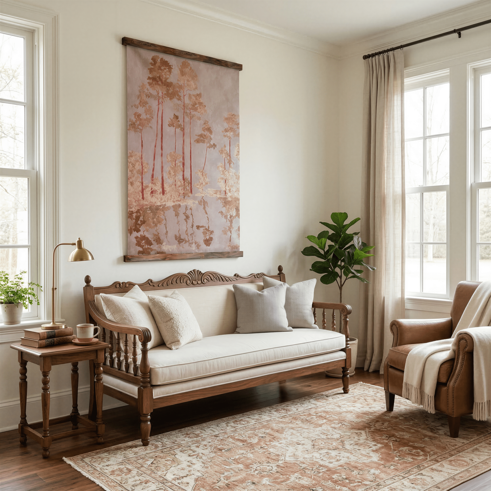 Birchwood (Red) - Tapestry - Benton Lane Home - Lemon Park