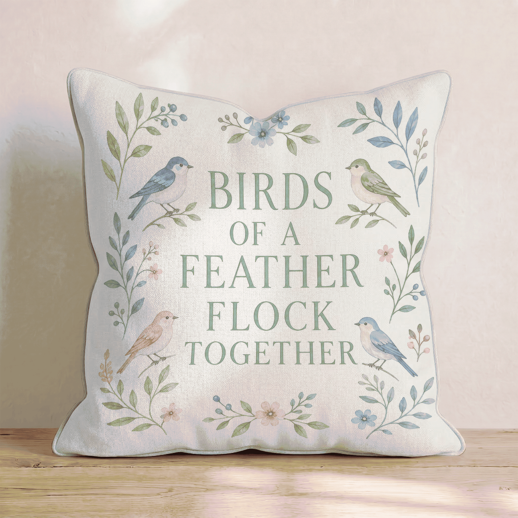 Birds of a Feather Throw Pillow - Benton Lane Home - Hillcroft Home