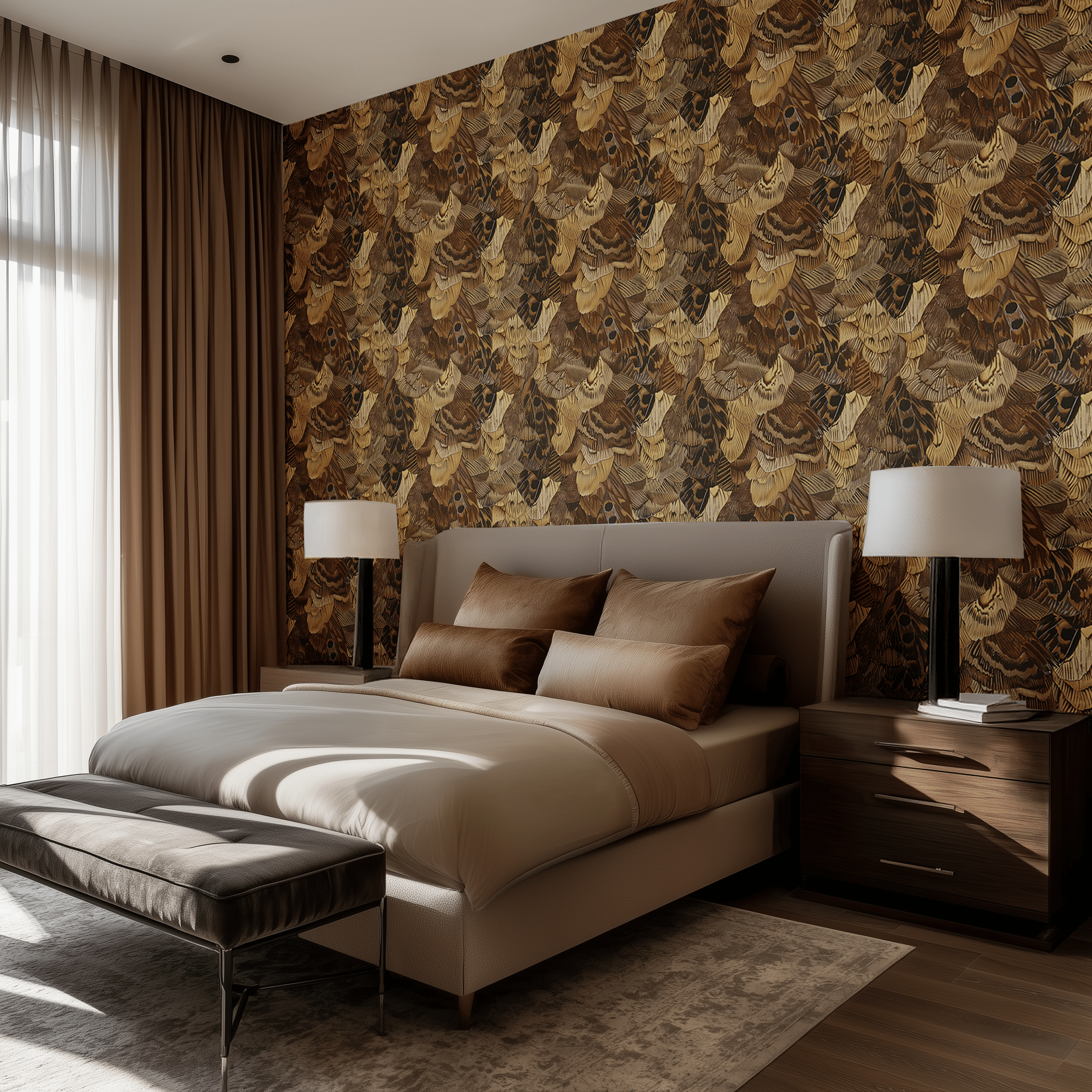 Birds of a Feather Wallpaper - Painted Paper
