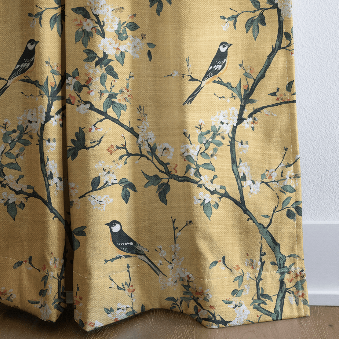 Birdsong - Drapery - Benton Lane Home - Lemon Park