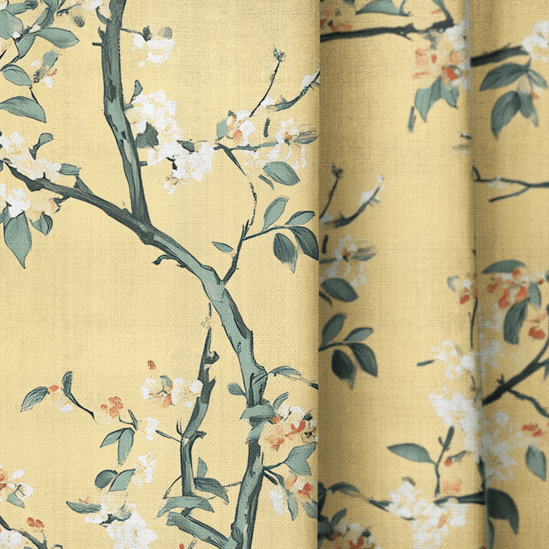 Birdsong - Drapery - Benton Lane Home - Lemon Park