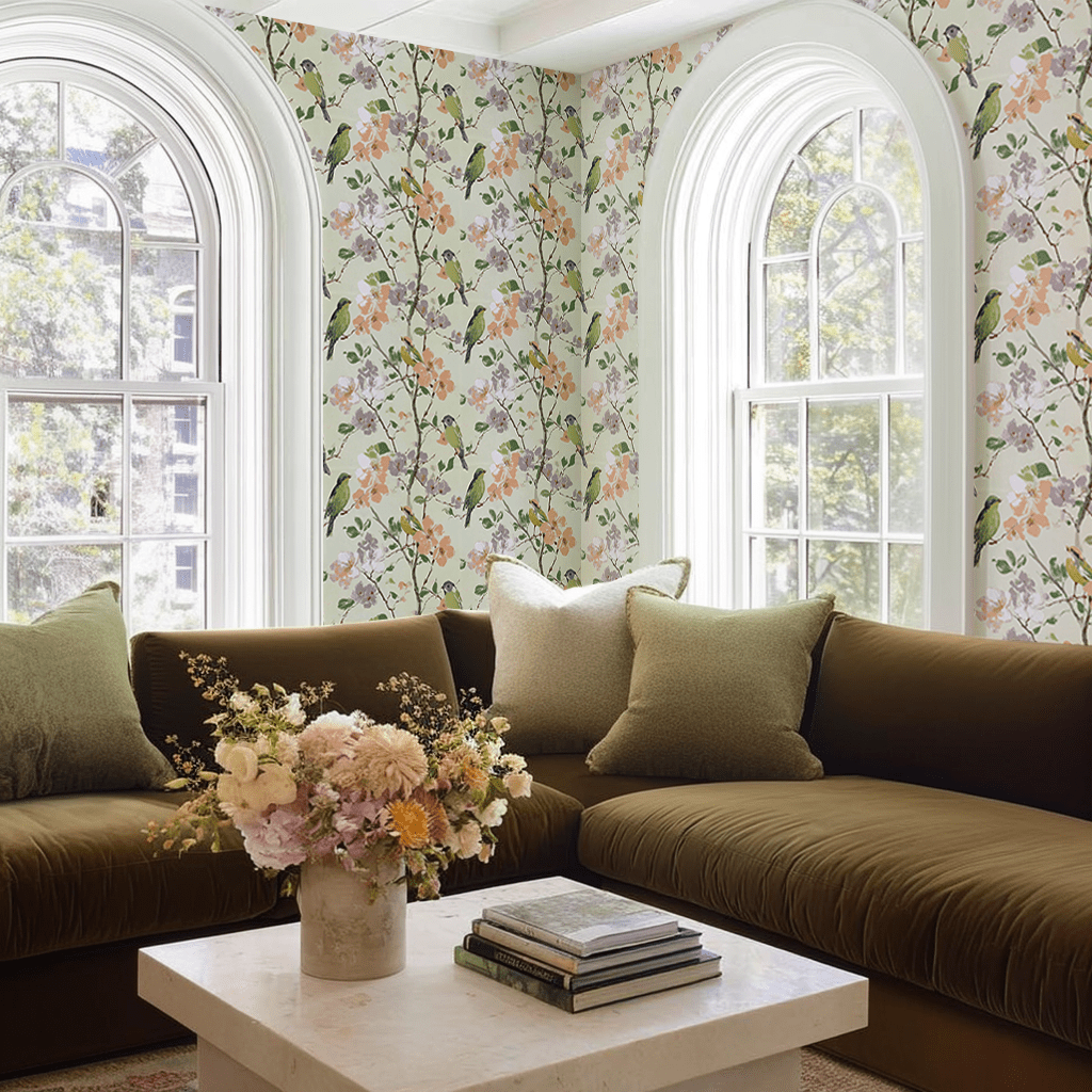 Birdsong Grove Wallpaper - Benton Lane Home - Lemon Park