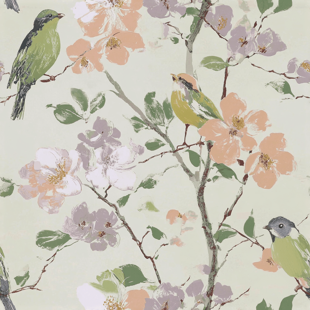 Birdsong Grove Wallpaper - Benton Lane Home - Lemon Park