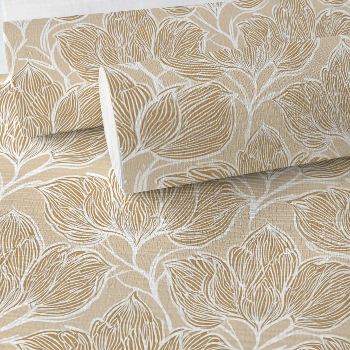 Biscotti Faux Grasscloth Wallpaper - Lemon Park
